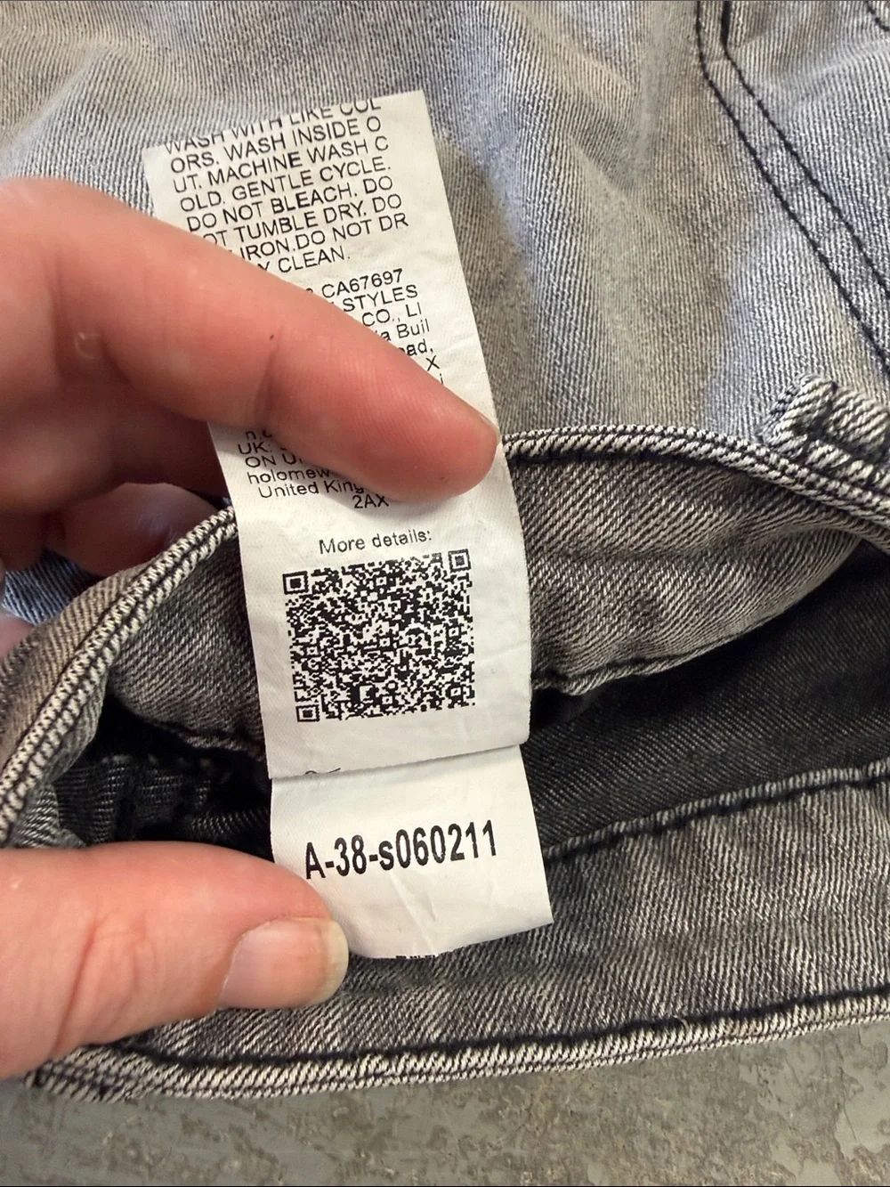 $ Clearance Sale $ SHEIN Gray Washed Denim Shorts